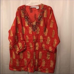 Denim 24/7 tunic style blouse